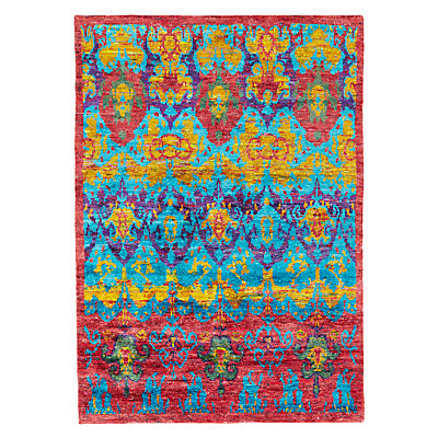 Ramezani Sari Silk Horizon Rug, 165 x 240cm, Multi